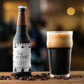 恐ろしいスカルまたは治療 |ハローウィンパーティ | ビールラベル