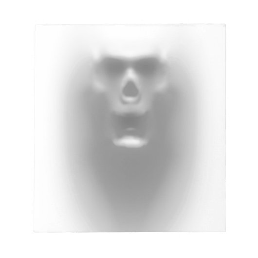 恐ろしいスカル ノートパッド (正面)