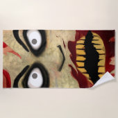 恐ろしいゾンビ ビーチタオル (正面)