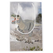 恐ろしいティラノサウルス ミディアムペーパーバッグ (正面)