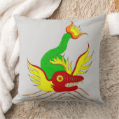 恐ろしいドラゴンプリント クッション (ブランケット)