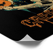 恐ろしいハロウィン実在の骨格カボチャをクリープ ポスター (角)