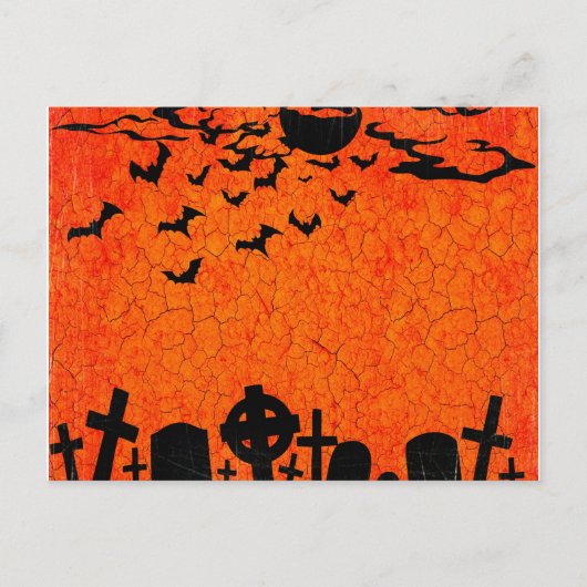 恐ろしいハロウィーンの夜 ポストカード (正面)