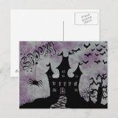 恐ろしいハロウィーンの夜 ポストカード (正面/裏面)