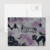 恐ろしいハロウィーンの夜 ポストカード (正面/裏面)