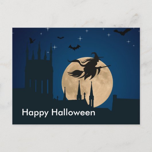 恐ろしいハロウィーンの夜 ポストカード (正面)