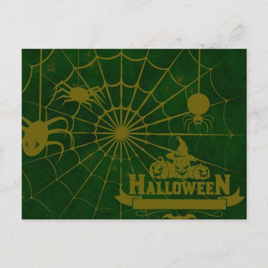 恐ろしいハロウィーンの夜 ポストカード (正面)