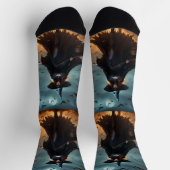 恐ろしいハロウィーンの魔女だ。 ソックス (上部)