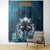 恐ろしいハロウィーン墓地とグール タペストリー (インサイチュ)