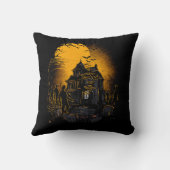 恐ろしいハロウィーン悪夢シーン クッション (裏面)