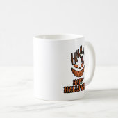 恐ろしいハロウィーン顔悲鳴ホラーダークスポック コーヒーマグカップ (正面右)