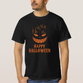 恐ろしいハロウィーン顔悲鳴ホラーダークスポック Tシャツ (正面)
