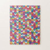 恐ろしいパズルの編み物パターン ジグソーパズル (縦)