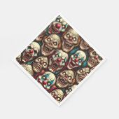 恐ろしいピエロハローウィンパーティ スタンダードランチョンナプキン (角)