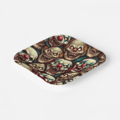 恐ろしいピエロハローウィンパーティ ペーパープレート (傾斜あり)