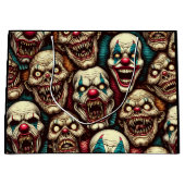 恐ろしいピエロハローウィンパーティ ラージペーパーバッグ (正面)