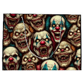 恐ろしいピエロハローウィンパーティ ラージペーパーバッグ (裏面)
