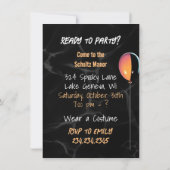 恐ろしいピエロ保持気球ハローウィンパーティ (裏面)