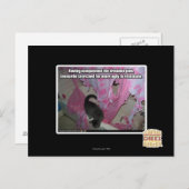 恐ろしいピンク色に消えた ポストカード (正面/裏面)