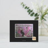 恐ろしいピンク色に消えた ポストカード (スタンド正面)