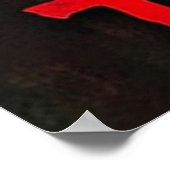 恐ろしいホラー映画アート ポスター (角)