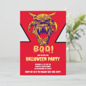 恐ろしいモンスター BOO ハロウィン招待状カード 招待状 (スタンド正面)