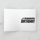 恐ろしい友人のための切り札誕生日カード シーズンカード (内部)