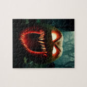 恐ろしい叫び声のカボチャ ジグソーパズル (横)