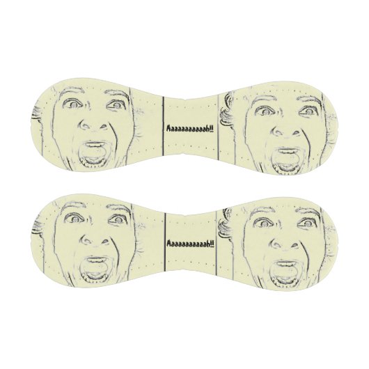 恐ろしい叫び声の顔がデザイン笑わされる中 野球ボール (パネル)