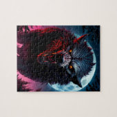 恐ろしい唸る狼男 ジグソーパズル (横)