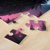 恐ろしい唸る狼男 ジグソーパズル (側面)