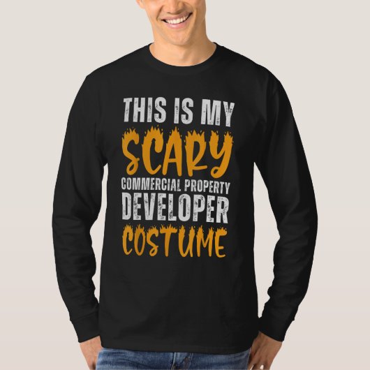 恐ろしい商業不動産デベロッパーのおもしろい衣装 Tシャツ (正面)