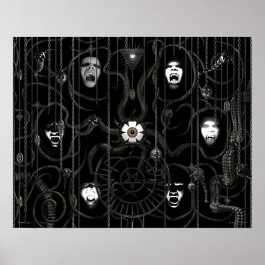 恐ろしい声 ポスター (正面)