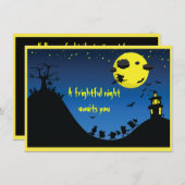 恐ろしい夜 –  招待状 (正面/裏面)