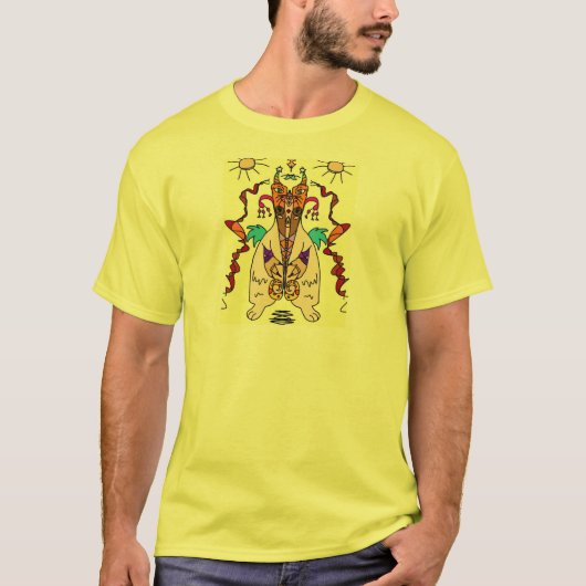 恐ろしい対称のティー(色) Tシャツ (正面)