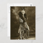 恐ろしい帽子とコート ポストカード (正面/裏面)