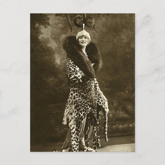 恐ろしい帽子とコート ポストカード (正面)