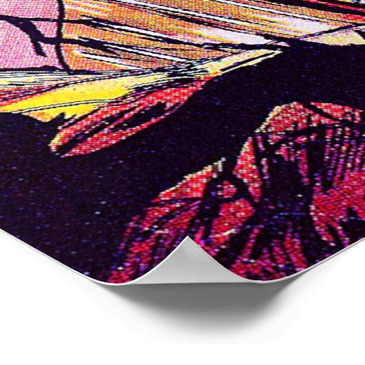 恐ろしい恐怖の漫画から手の届かないところに ポスター (角)