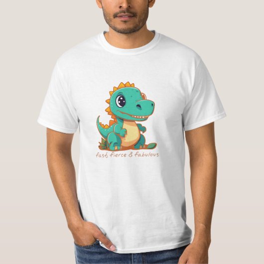 恐ろしい恐竜 Tシャツ (正面)