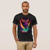 恐ろしい悪魔の骷髏 Tシャツ (正面フル)