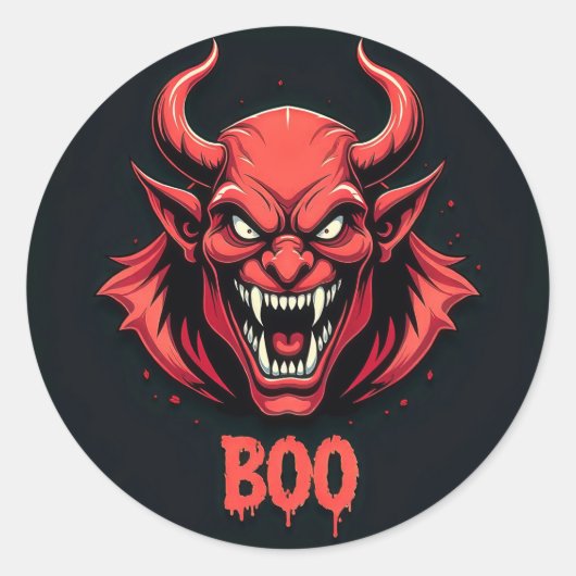 恐ろしい悪魔：恐怖の本質 ラウンドシール (正面)