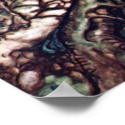 恐ろしい森1848年 ポスター (角)