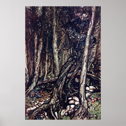 恐ろしい森1848年 ポスター (正面)