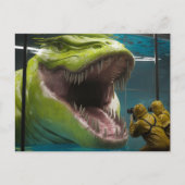 恐ろしい海中怪物 ポストカード (正面)