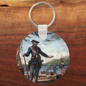 恐ろしい海賊の黒ひげ! キーホルダー (正面)