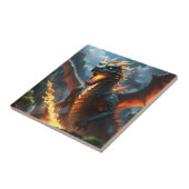 恐ろしい火吹き竜 タイル (側面)