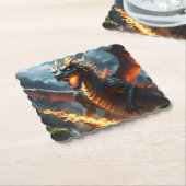 恐ろしい火吹き竜 ペーパーコースター (アングル)