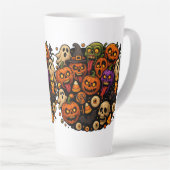 恐ろしい狂乱 カフェラテマグ (右アングル)