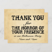 恐ろしい目に遭わされろ。ハローウィンパーティ ポストカード (正面/裏面)