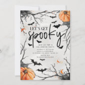 恐ろしい祭りハローウィンパーティ招待状 招待状 (正面)